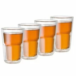 Baccarat Barista Facet Medium Double Wall Glass 345ml Set Of 4