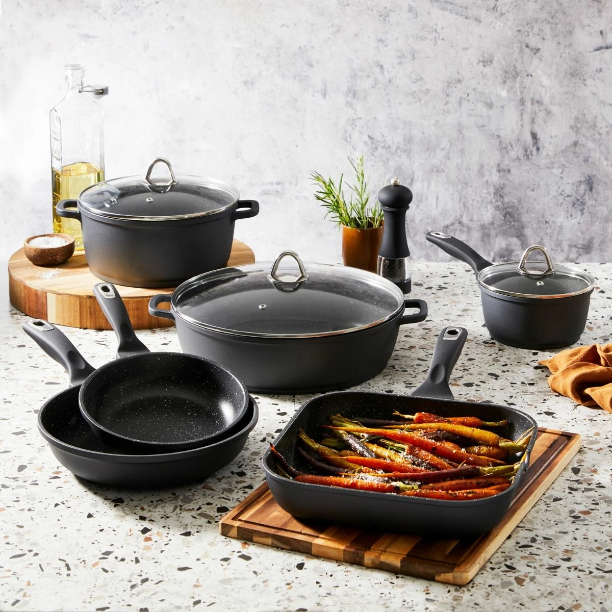 Baccarat Granite 6 Piece Cookware Set 4 Baccarat Granite 6 Piece Cookware Set - Image 2
