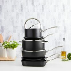 Baccarat ID3 Hard Anodised Cookware Set Of 6 -Gourmet Sales Shop 1027984 bc id3 f cookset 6pc 01