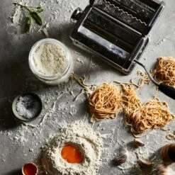 Baccarat Gourmet 180mm Pasta Machine Chrome -Gourmet Sales Shop 1029202 bcsspastamaker180mm lifestyle 1000x1000