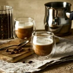 Baccarat Barista Cafe Double Wall Espresso Glass Set Of 2 -Gourmet Sales Shop 1030339 bc barista cafe dw glass 90ml s2