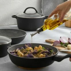 Baccarat STONEX2 6 Piece Non Stick Cookware Set -Gourmet Sales Shop 1034704 bc stonex2 cookset 6pc 007