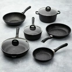 Baccarat STONE Cookware Set 6 Piece 12 Baccarat STONE Cookware Set 6 Piece -Gourmet Sales Shop 20230321 stone 6pc oh 9037 square