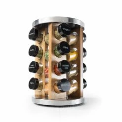Baccarat Spice Market Khari Stainless Steel 16 Jar Spice Rack -Gourmet Sales Shop PCP 1032458 1