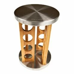 Baccarat Spice Market Khari Stainless Steel 16 Jar Spice Rack