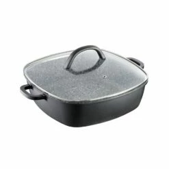 Baccarat STONEX2 Non Stick Square Casserole With Lid 28cm