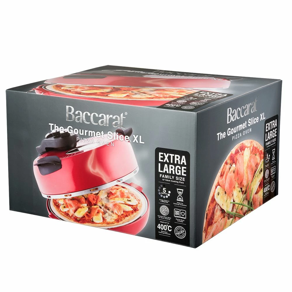 Baccarat The Gourmet Slice XL Pizza Oven Red 9 Baccarat The Gourmet Slice XL Pizza Oven Red - Image 7