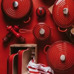 Baccarat Le Connoisseur Round 29cm/6.3L Cast Iron French Oven With Lid Red -Gourmet Sales Shop house lecon photoshoot4 27