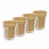 Baccarat Barista Facet 8 236ml Double Wall Latte Glass - Set Of 4 -Gourmet Sales Shop pcp 1020863