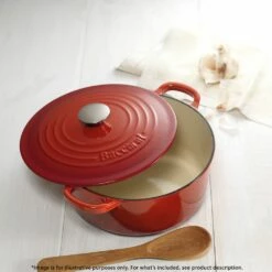 Baccarat Le Connoisseur Round French Oven With Lid Red 25cm 3.9L -Gourmet Sales Shop pcp 1021277 4