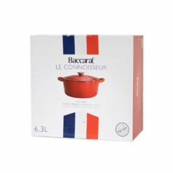 Baccarat Le Connoisseur Round 29cm/6.3L Cast Iron French Oven With Lid Red
