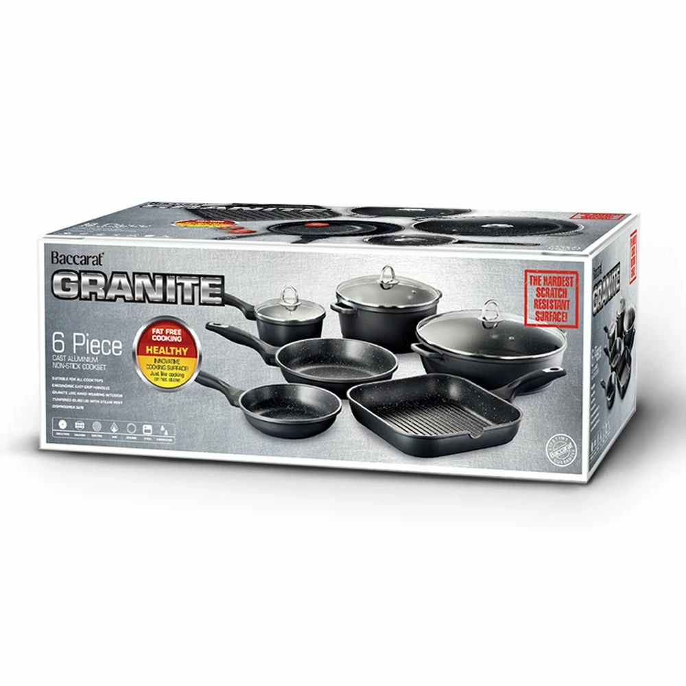 Baccarat Granite 6 Piece Cookware Set 8 Baccarat Granite 6 Piece Cookware Set - Image 6