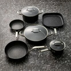 Baccarat Rock 6 Piece Cookware Set -Gourmet Sales Shop pcp 1025569 bc rock cookset 6pc 08rt