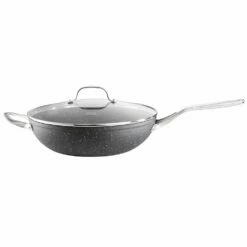 Baccarat Rock 30cm Wok With Lid