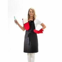 Baccarat Kitchen Full Body Cotton Apron Black