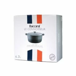 Baccarat Le Connoisseur Round French Oven With Lid Grey 29cm 6.3L -Gourmet Sales Shop pcp 1027444 6