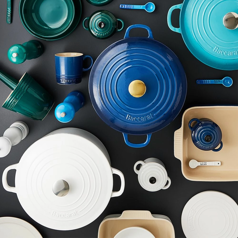 Baccarat Le Connoisseur Round French Oven With Lid White 29cm 6.3L 6 Baccarat Le Connoisseur Round French Oven With Lid White 29cm 6.3L - Image 4