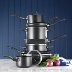 Baccarat ID3 CS Hard Anodised Saucepan 20 X 12cm With Lid & Bakelite Handle 9 Baccarat ID3 CS Hard Anodised Saucepan 20 X 12cm With Lid & Bakelite Handle -Gourmet Sales Shop pcp 1027964 4 8