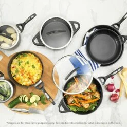 Baccarat ID3 CS Hard Anodised Wok 36cm With Lid & Bakelite Handles -Gourmet Sales Shop pcp 1027964 5 5