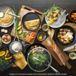 Baccarat ID3 Hard Anodised Wok With Lid 36cm -Gourmet Sales Shop pcp 1027979 3 8