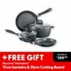 Baccarat STONE 4 Piece Cookware Set 2 Baccarat STONE 4 Piece Cookware Set -Gourmet Sales Shop pcp 1028149 gwp 1000x1000 stone 4pc cookset 091123