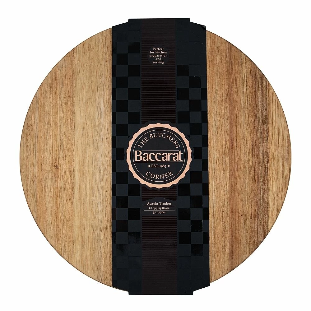 Baccarat Butchers Corner Acacia Round Board 35cm 4 Baccarat Butchers Corner Acacia Round Board 35cm - Image 2