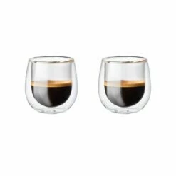 Baccarat Barista Cafe Double Wall Espresso Glass Set Of 2
