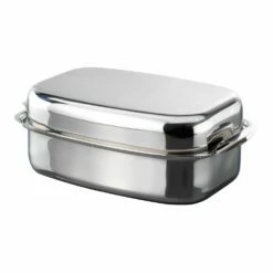 Baccarat Gourmet Stainless Steel Rectangle Roaster 36 X 24cm Silver -Gourmet Sales Shop pcp 1033664 2