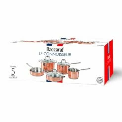 Baccarat Le Connoisseur 5 Piece Stainless Steel Cookware Set Copper -Gourmet Sales Shop pcp 1033665 3