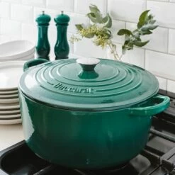 Baccarat Le Connoisseur Cast Iron Round French Oven 29cm/6.3L Teal 18 Baccarat Le Connoisseur Cast Iron Round French Oven 29cm/6.3L Teal -Gourmet Sales Shop pcp 1033691 4 1