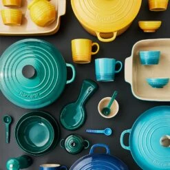 Baccarat Le Connoisseur Cast Iron Round French Oven 29cm/6.3L Teal 16 Baccarat Le Connoisseur Cast Iron Round French Oven 29cm/6.3L Teal -Gourmet Sales Shop pcp 1033691 6 1