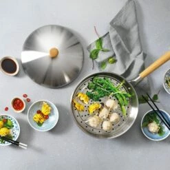 Baccarat Gourmet Stainless Steel Wok & Steam 28cm -Gourmet Sales Shop pcp 1034205 5