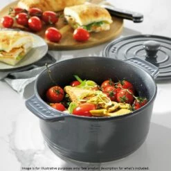 Baccarat STONE Non Stick Round Casserole With Lid 3.5L -Gourmet Sales Shop pcp 1034214 3