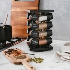 Baccarat Spice Market Aroma Rotating 16 Jar Spice Rack Black -Gourmet Sales Shop pcp 1034599 3