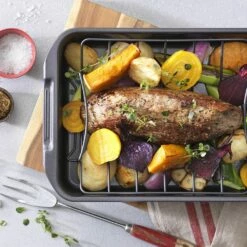 Baccarat Gourmet Carbon Steel Roast & Grill With Rack 39cm -Gourmet Sales Shop pcp 1036141 3