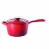 Baccarat Le Connoisseur Cast Iron Saucepan 16cm 1.5L Red -Gourmet Sales Shop pcp 1036148 1