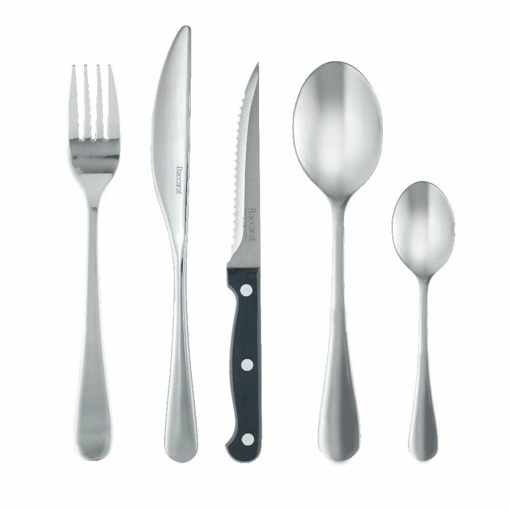 Baccarat Sabre Mainz 40 Piece Stainless Steel Cutlery Set 3 Baccarat Sabre Mainz 40 Piece Stainless Steel Cutlery Set