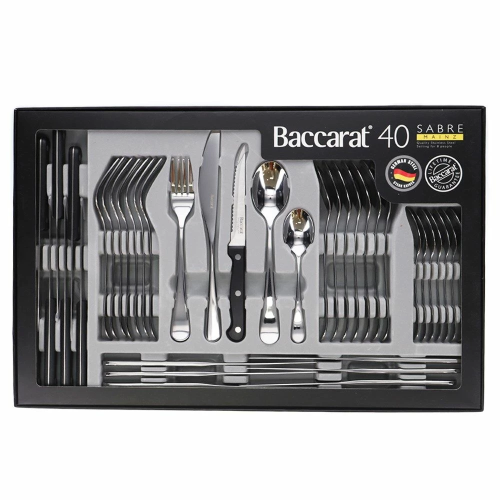 Baccarat Sabre Mainz 40 Piece Stainless Steel Cutlery Set 6 Baccarat Sabre Mainz 40 Piece Stainless Steel Cutlery Set - Image 4