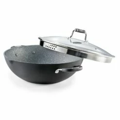 Baccarat Never Eva Stick Wok With Lid 32cm