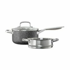 Baccarat Ultimo Non Stick Saucepan With Steamer 20cm