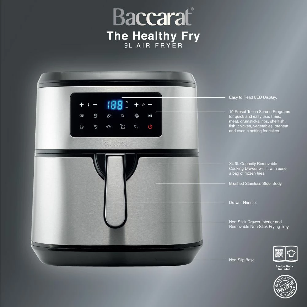 Baccarat The Healthy Fry 9L Air Fryer 5 Baccarat The Healthy Fry 9L Air Fryer - Image 3