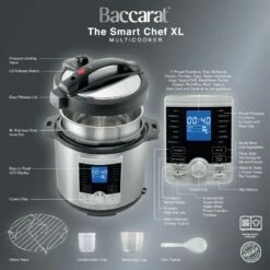 Baccarat The Smart Chef XL Multicooker 8L Silver -Gourmet Sales Shop pcp 1039321 3