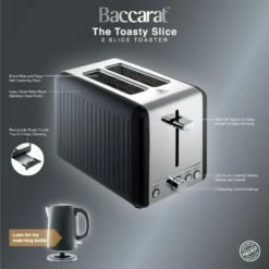 Baccarat The Toasty Slice 2 Slice Toaster Black -Gourmet Sales Shop pcp 1039349 4