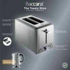 Baccarat The Toasty Slice 2 Slice Toaster Silver -Gourmet Sales Shop pcp 1039351 4