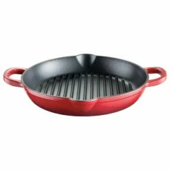 Baccarat Le Connoisseur Cast Iron Round Grill Pan 28cm Red -Gourmet Sales Shop pcp 1040473 2