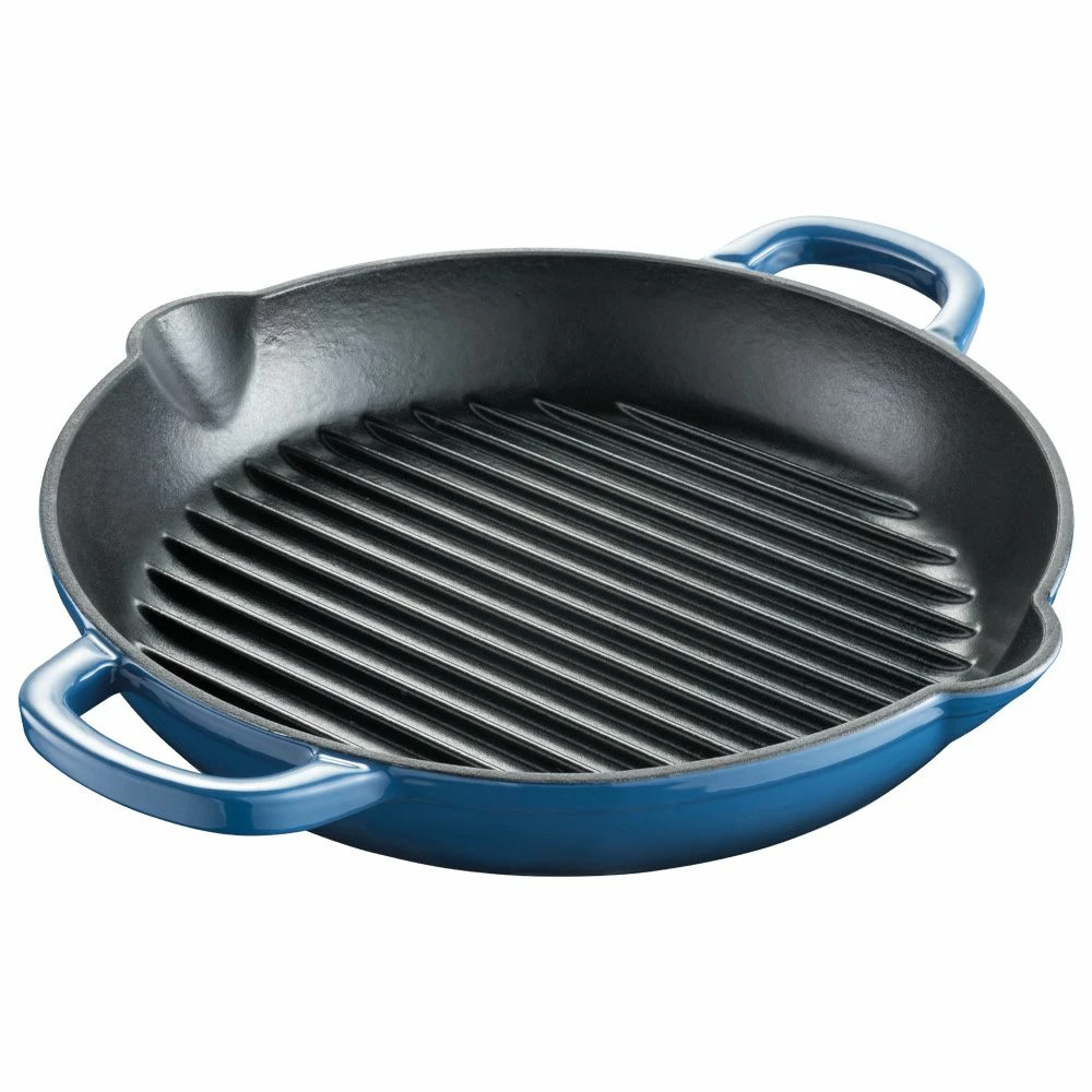 Baccarat Le Connoisseur Cast Iron Round Grill Pan 28cm Ink 3 Baccarat Le Connoisseur Cast Iron Round Grill Pan 28cm Ink