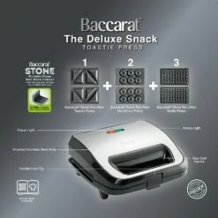 Baccarat The Deluxe Snack 3 In 1 Toastie Press -Gourmet Sales Shop pcp 1040715 3