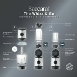 Baccarat The Whizz & Go 3 In 1 Cordless Chopper -Gourmet Sales Shop pcp 1040744 15