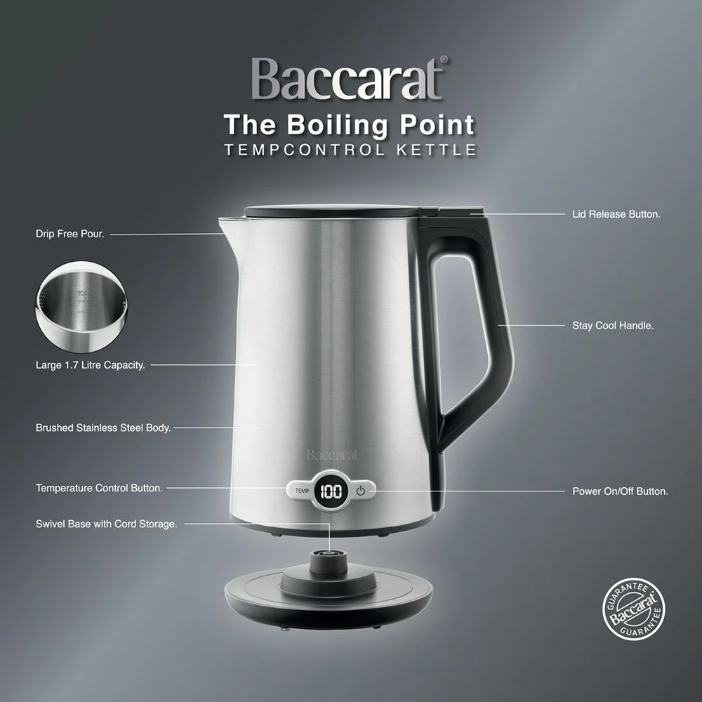 Baccarat The Boiling Point Tempcontrol Kettle Stainless Steel 4 Baccarat The Boiling Point Tempcontrol Kettle Stainless Steel - Image 2