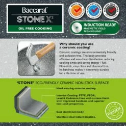 Baccarat STONEX2 6 Piece Non Stick Cookware Set -Gourmet Sales Shop stonex2 product features 2